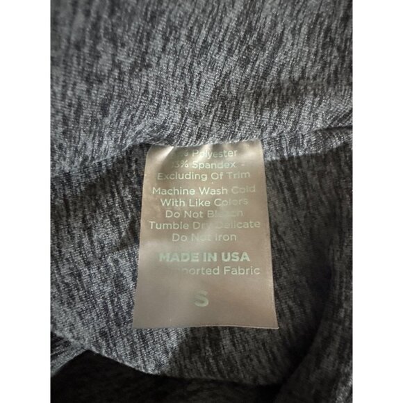 Bombshell Sportswear Gray Asymmetrical Strap Bralette S - Picture 4 of 4